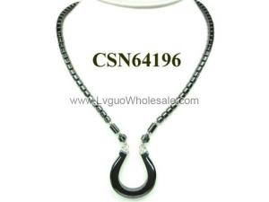 Hematite Pendant Beads Stone Chain Choker Fashion Women Necklace